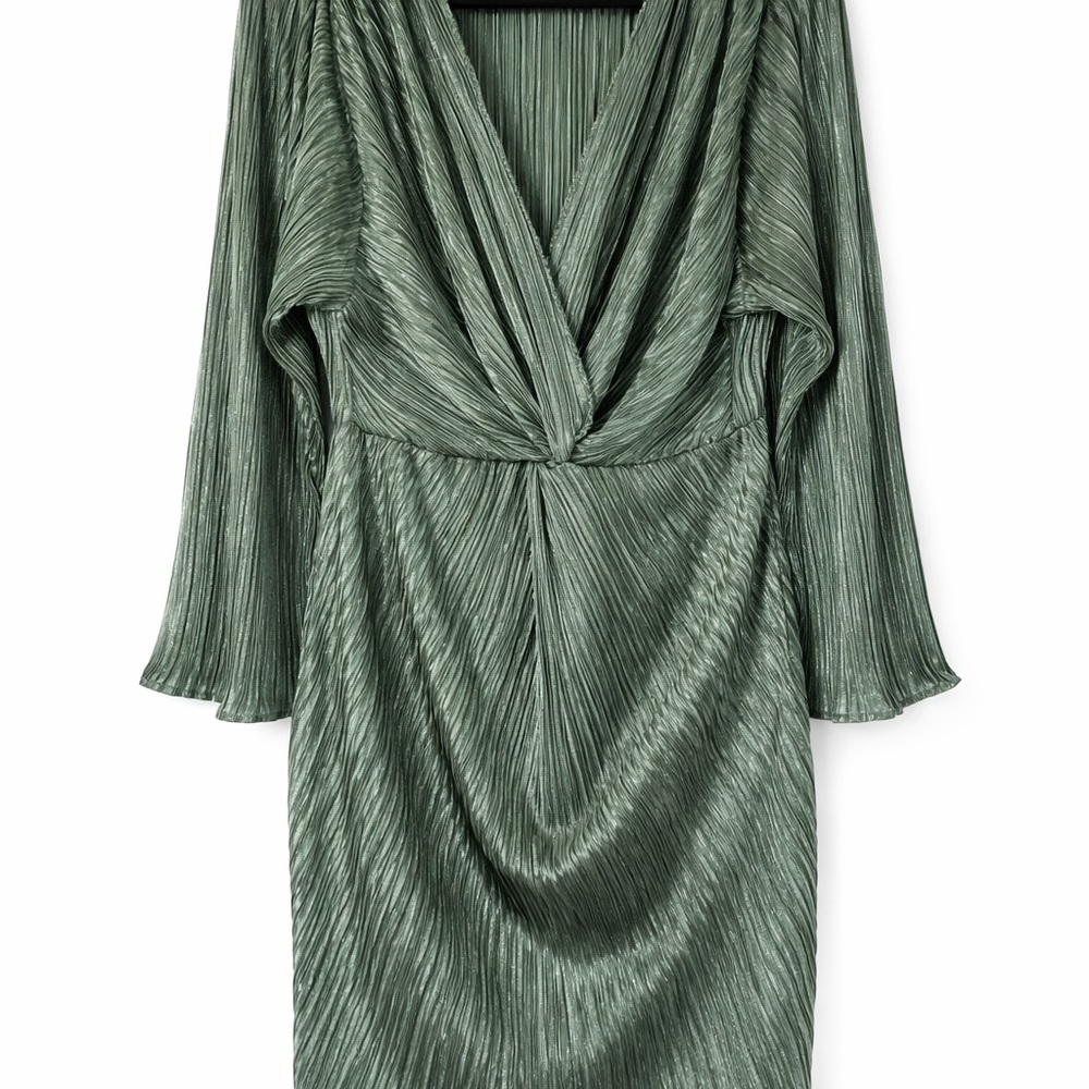 Trendy Shimmer Green  Dress